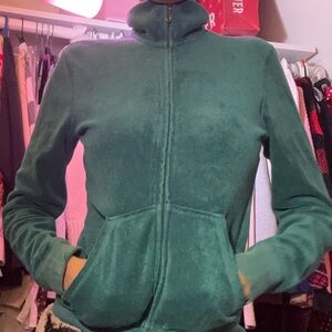 size petite juicy couture teal terry cloth zip up jacket